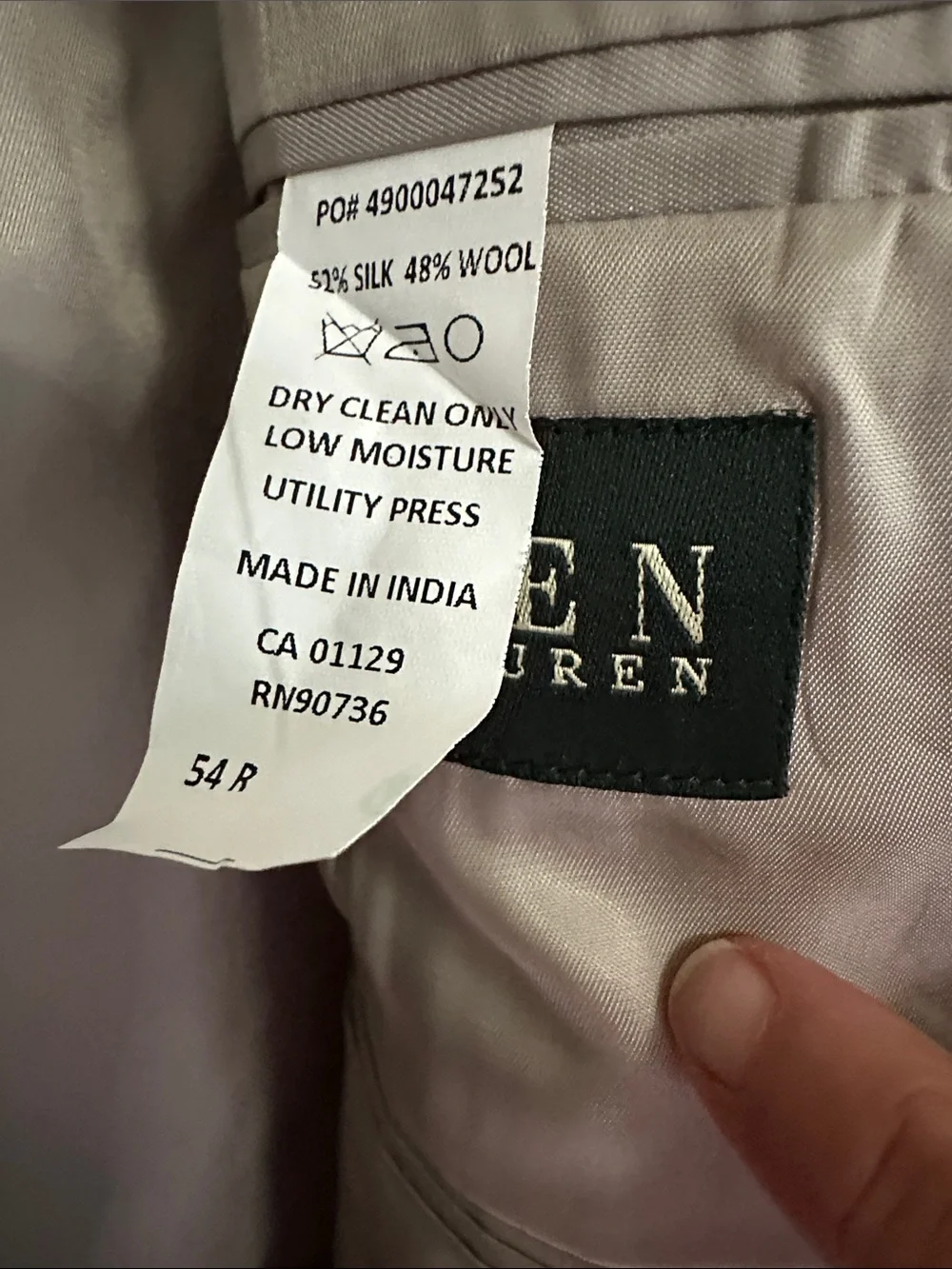 Lauren Ralph Lauren Men's Two-Button Sport Coat in Light Olive Green